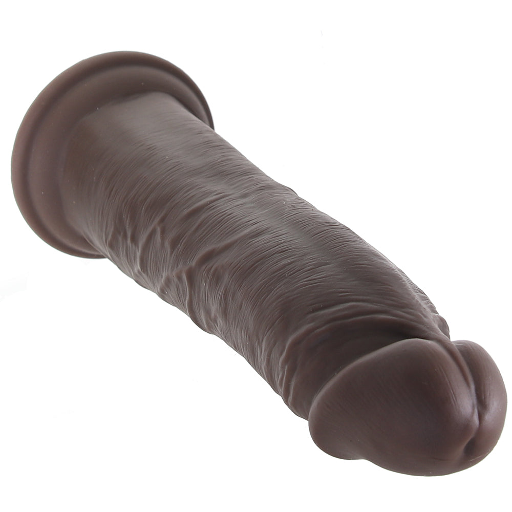 King Cock Elite Dual Density 8 Inch Silicone Cock in Brown