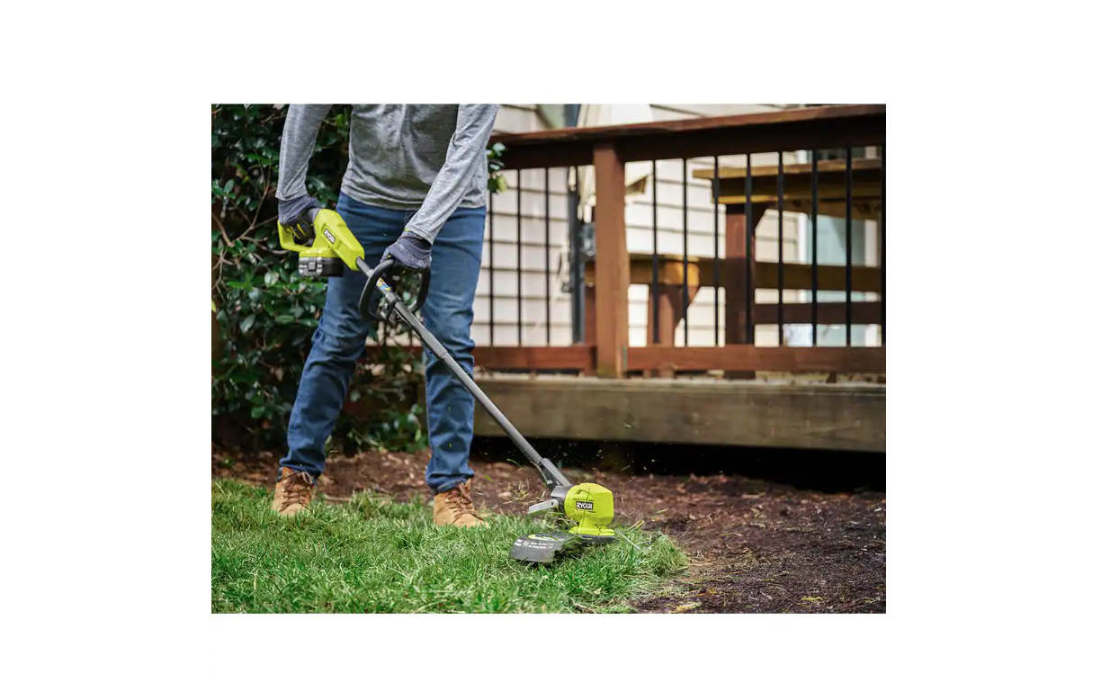 RYOBI P20180VNM ONE+ 18V 13 in. Cordless Battery String Trimmer/Edger with 4.0 Ah Battery and Charger