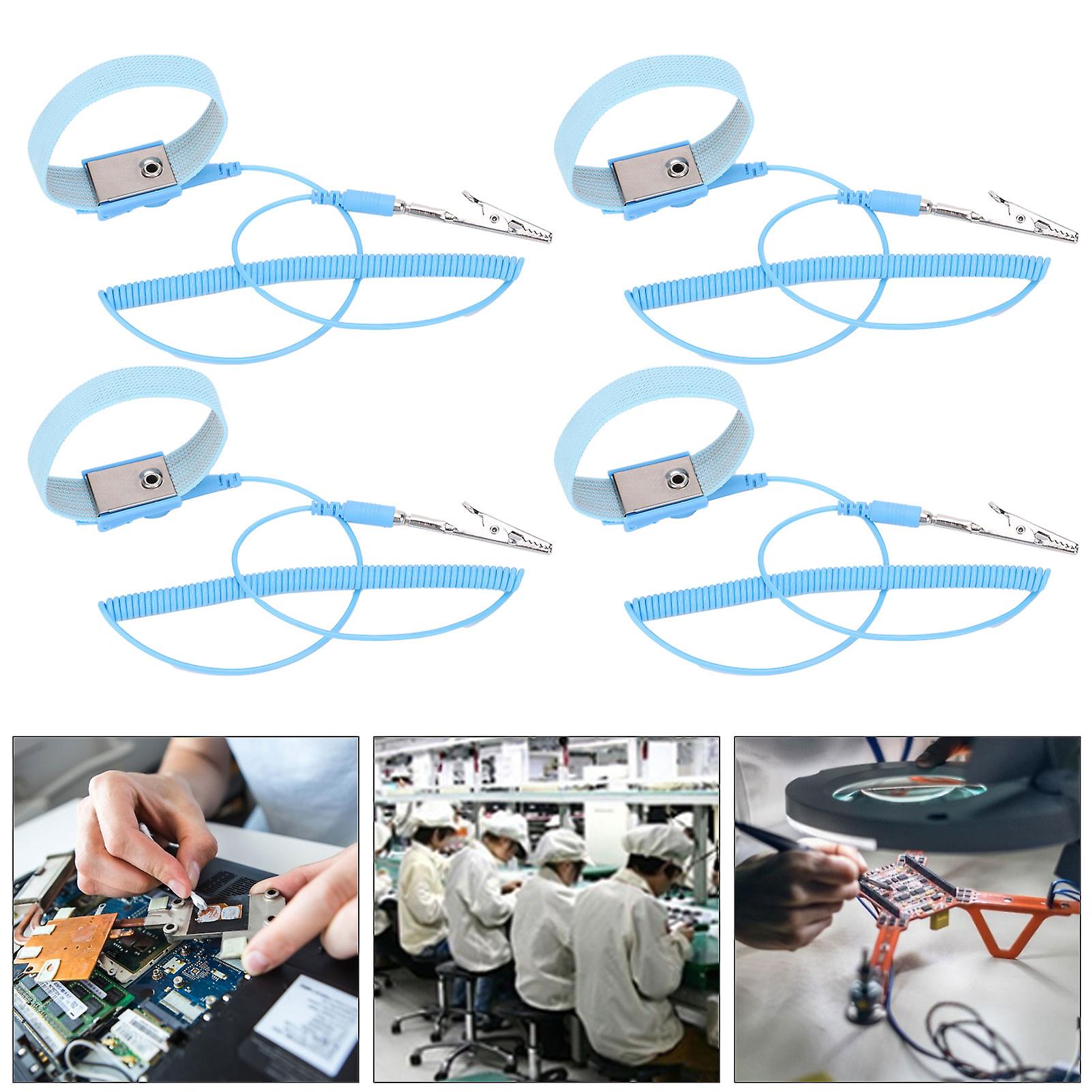 10pcs 1.8mx2.0mm Anti Static Bracelet Grounding Electrostatic Discharge Wrist Strap