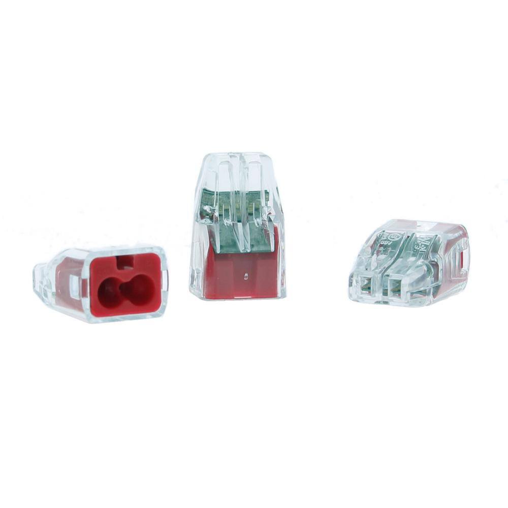 IDEAL 2-Port In-Sure Push-In Wire Connector Red (300-Jar) 30-1032J