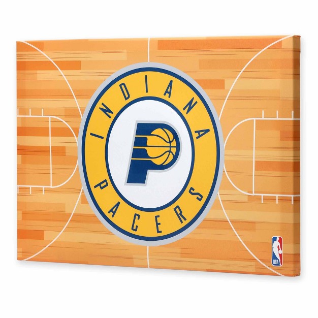 Nba Indiana Pacers Court Canvas Wall Sign