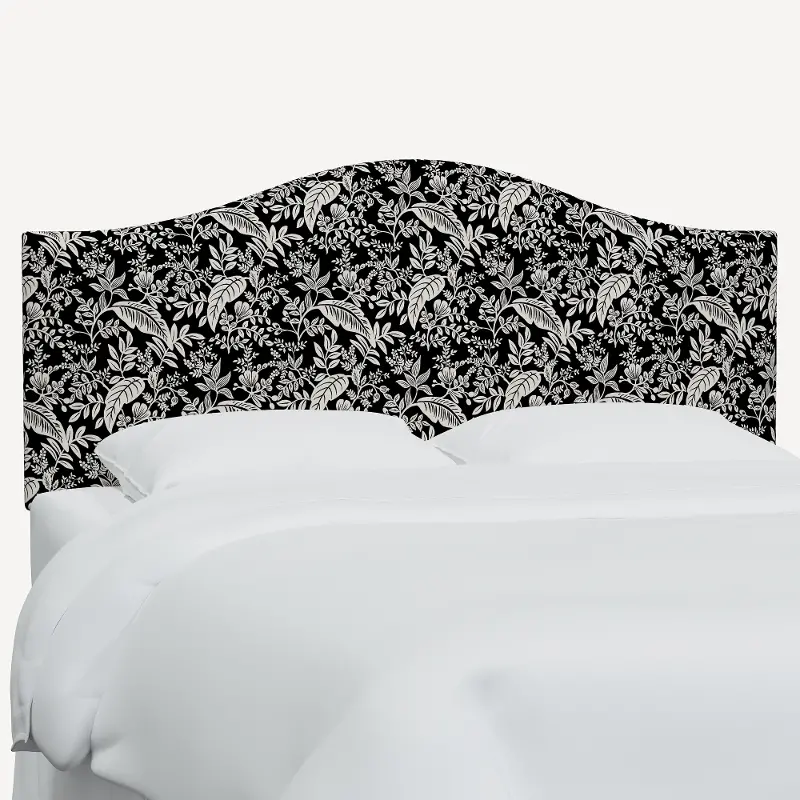 Rifle Paper Co Mayfair Canopy Black and Cream Twin Headboard