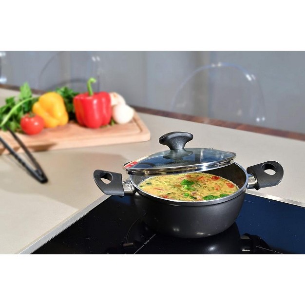 Ravelli Italia Linea 85 Non stick Induction Stock Pot 3 Quart Crafted Excellence In Every Simmer