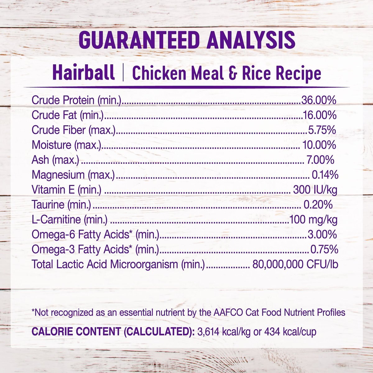 Wellness Natural Hairball Control Chicken Meal and Rice Recipe Dry Cat Food