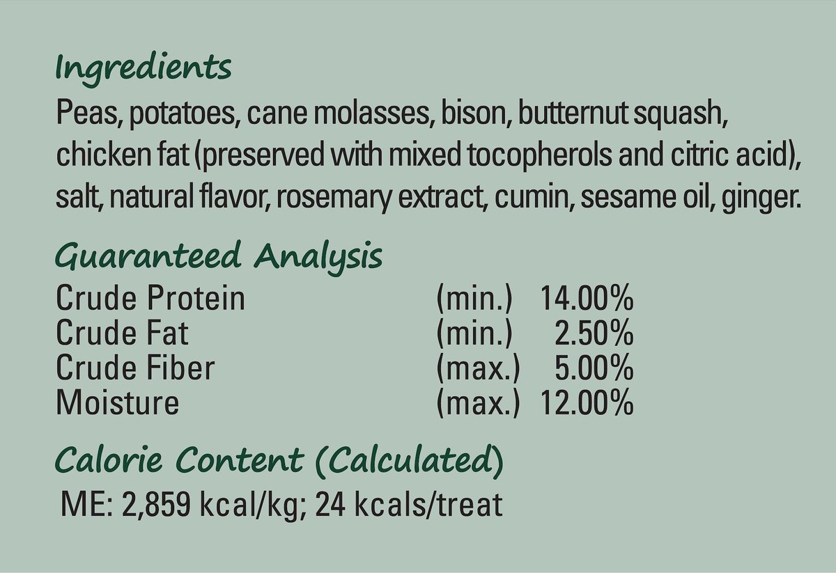 CANIDAE Grain-Free PURE Heaven Biscuits with Bison and Butternut Squash Crunchy Dog Treats