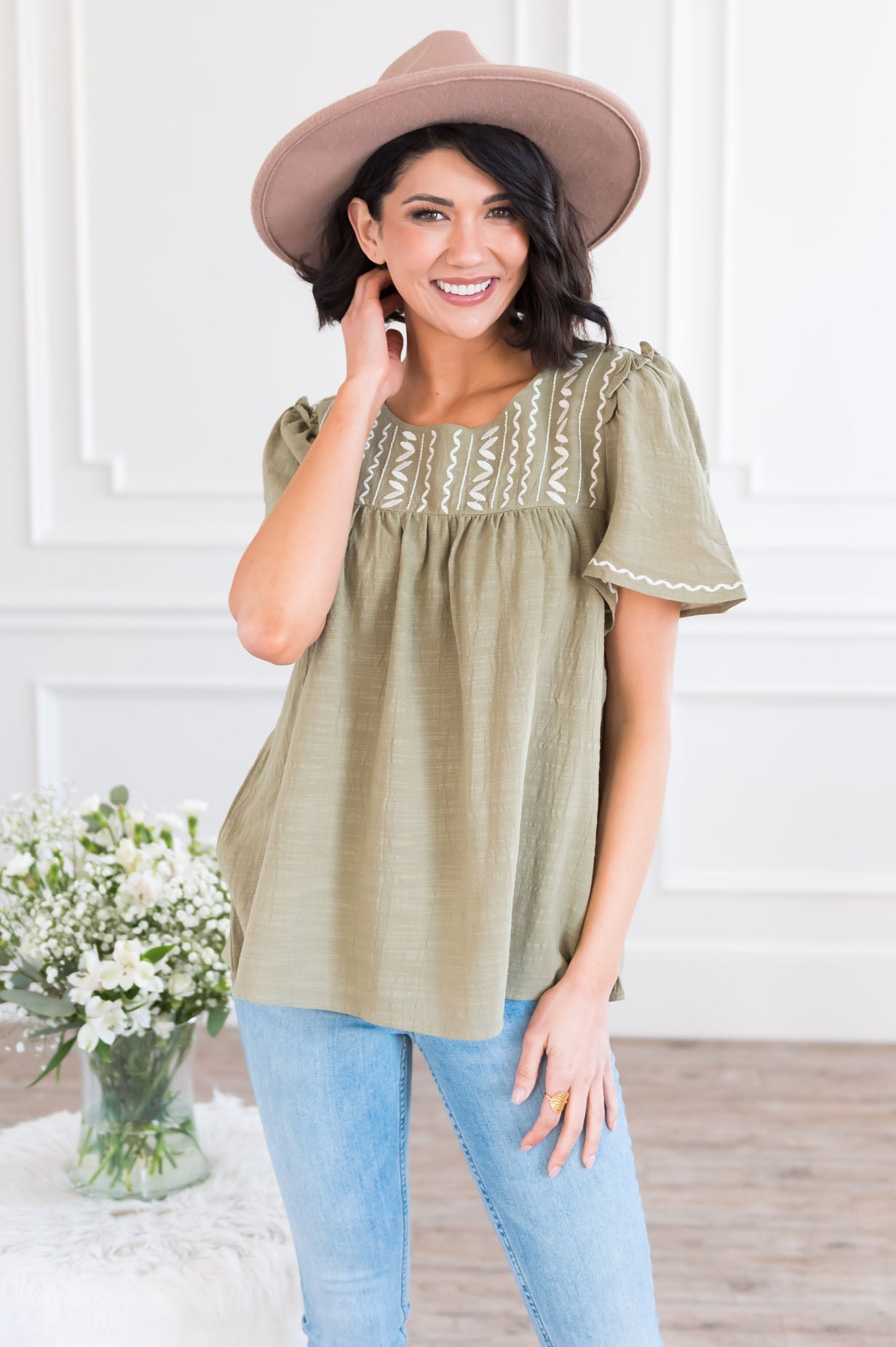 Best Friends For Life Modest Blouse