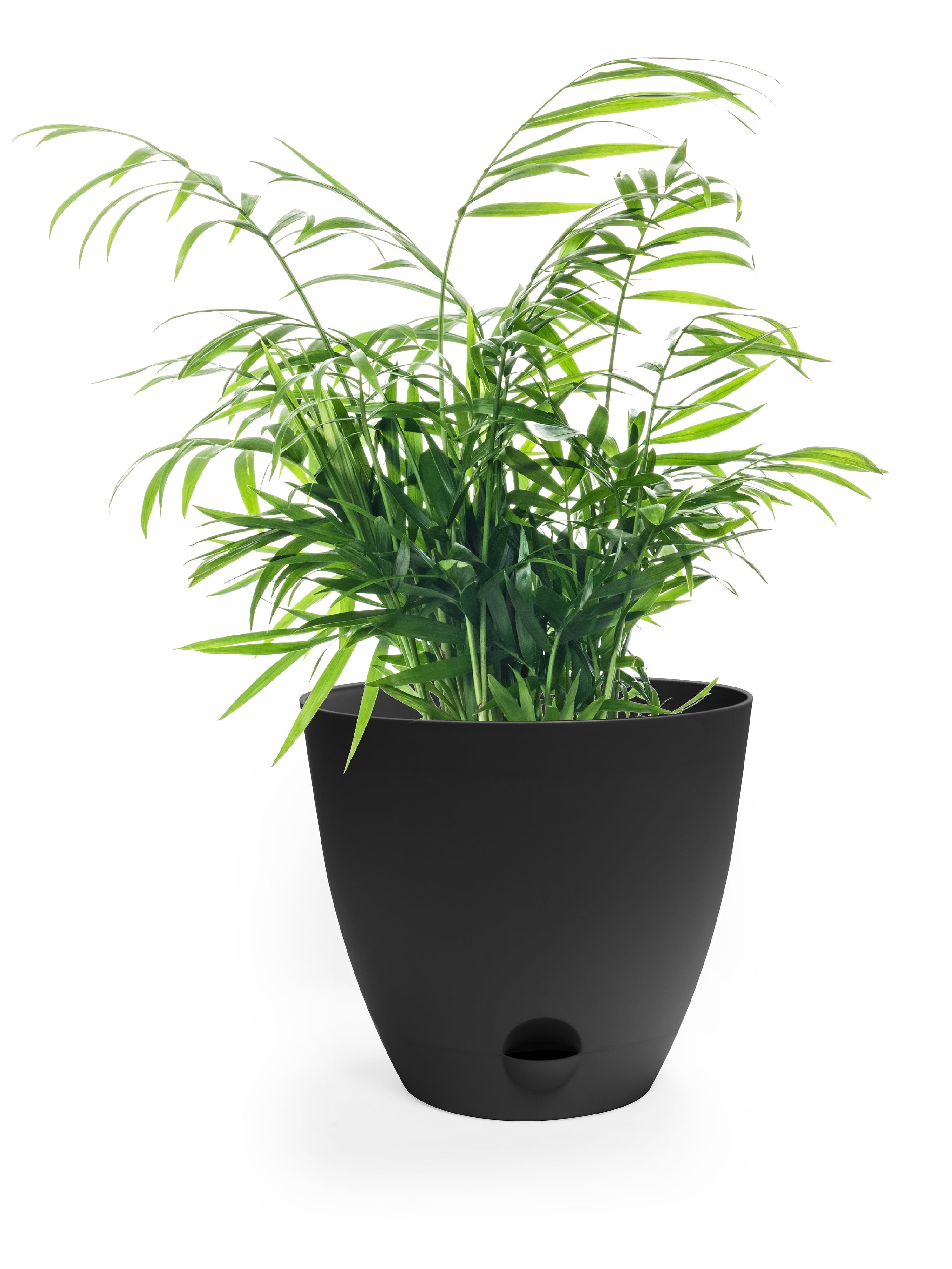 Mainstays 13.9" Self-Watering Black Planter