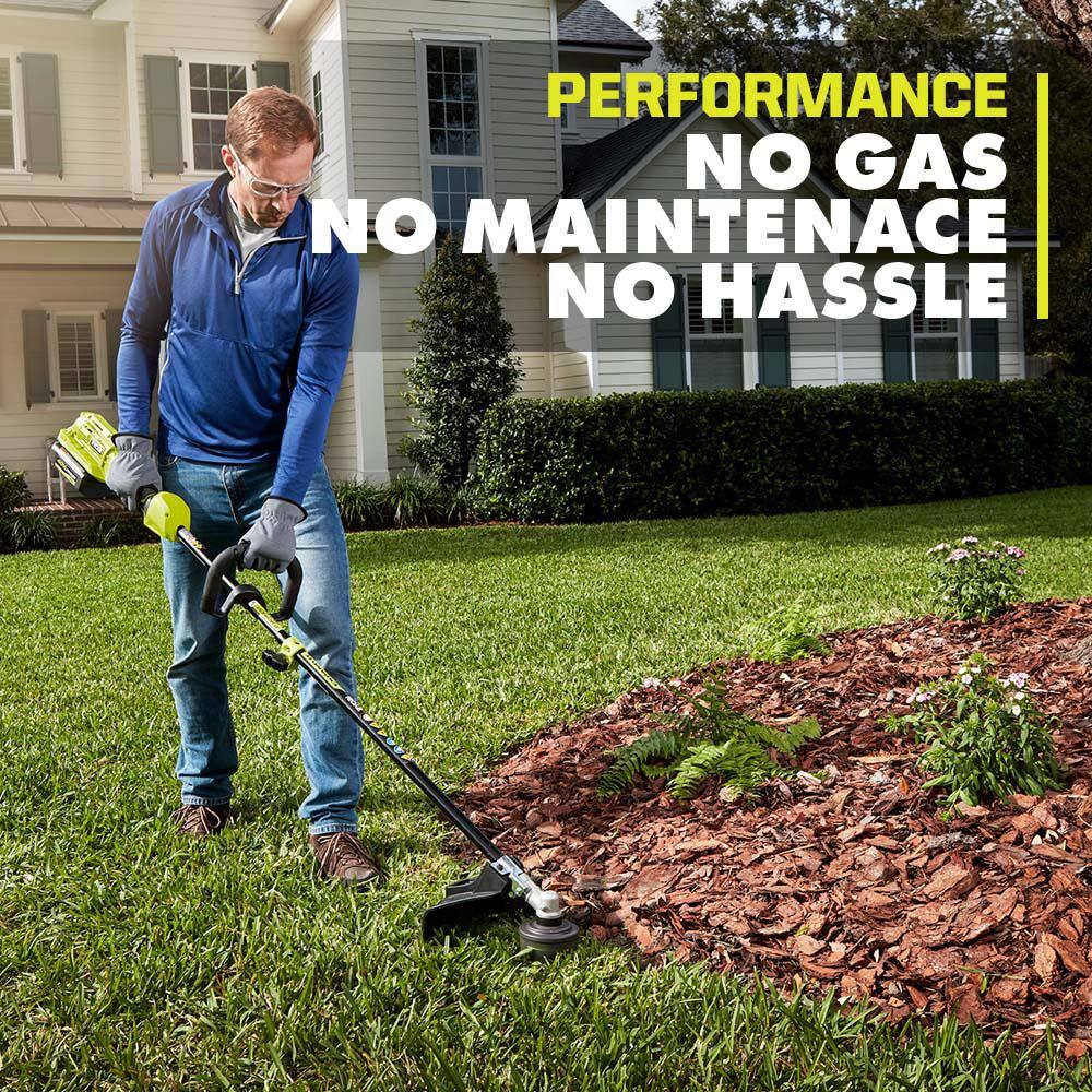 RYOBI 40V Expand-It Cordless Battery Attachment Capable String Trimmer with 4.0 Ah Battery and Charger RY40250