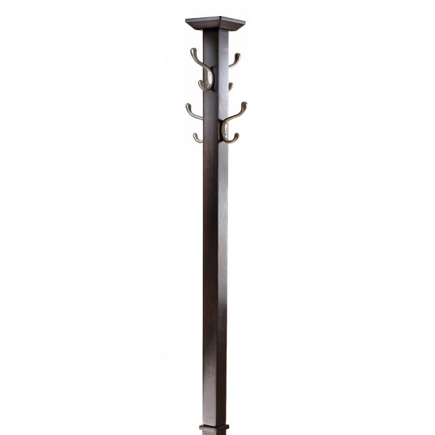 Memphis Coat Tree amp Umbrella Rack Walnut Finish Winsome