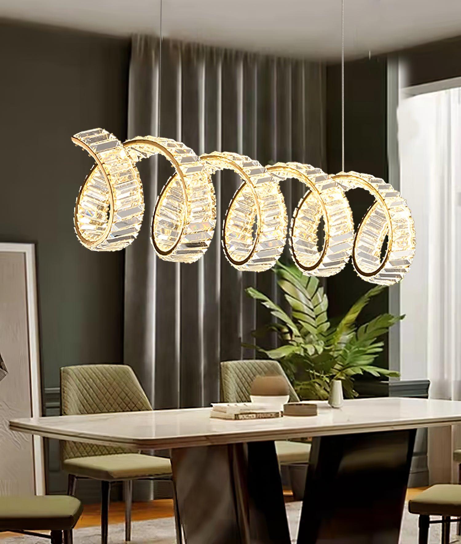 Curved LED Chandelier