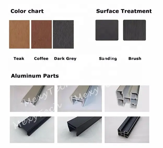 factory supply OEM ODM composite fence board   decoration privacy fence   WPC fence panel