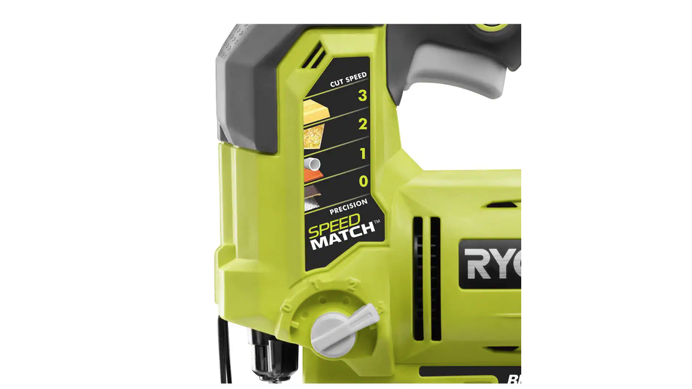 RYOBI P5231-A14AK201 ONE+ 18V Cordless Orbital Jig Saw (Tool Only) with All Purpose Jig Saw Blade Set (20-Piece)