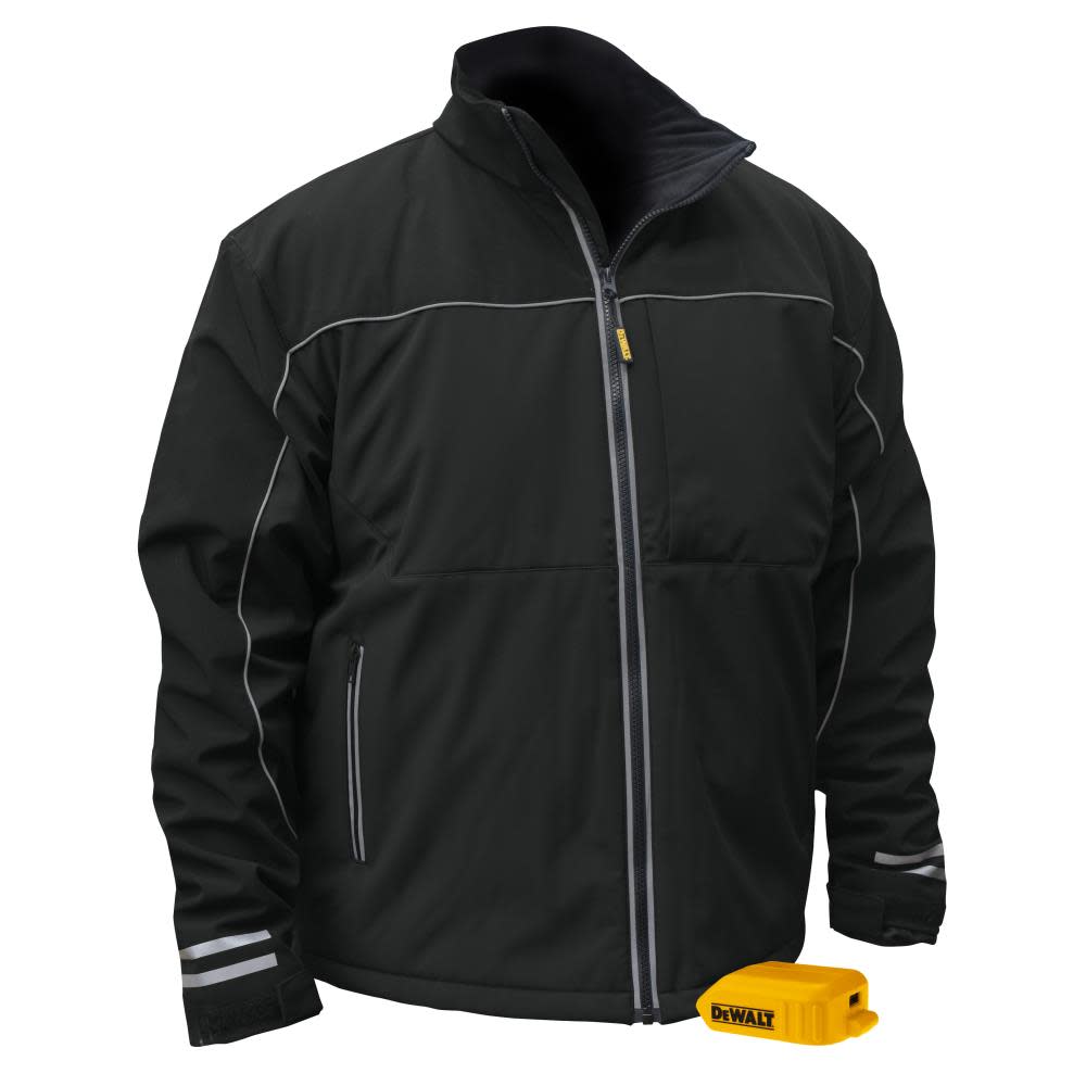 DW Unisex Lightweight Heated Bare Tool Soft Shell Black Work Jacket XL DCHJ072B-XL from DW