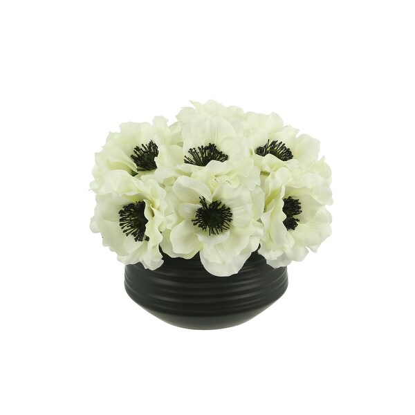 Anemone Floral Arrangement in a Small Planter