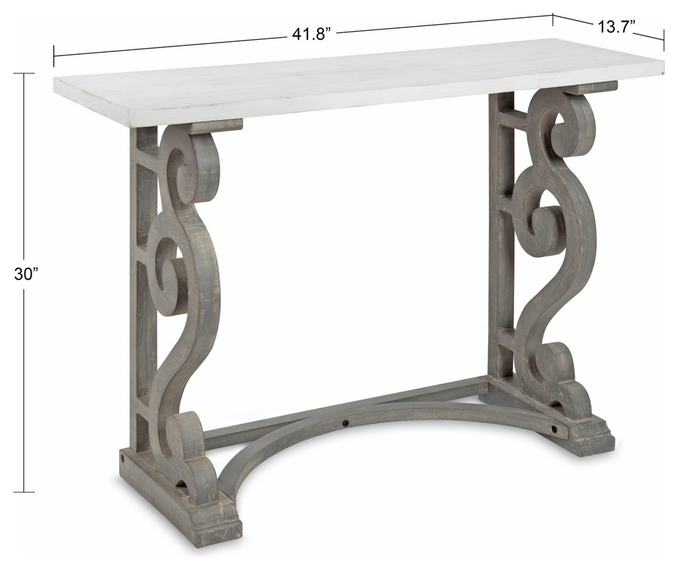 Wyldwood Wood Console Table   Traditional   Console Tables   by Uniek Inc.  Houzz