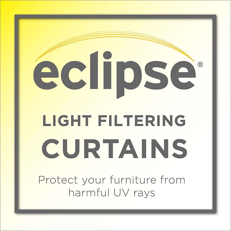 eclipse Liberty Uv Light-Filtering Sheer 1-Panel Window Curtain