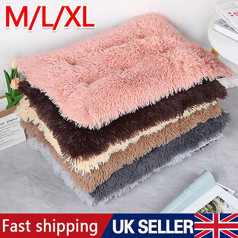 Pet Warm Fluffy Calming Bed Comfy Long Plush Mat Nest Cushion Cat and Dog Bed A W12647076