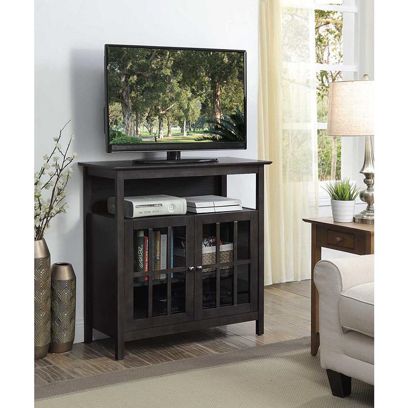 Convenience Concepts Big Sur Highboy TV Stand， Black