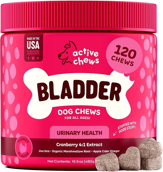 Active Chews Cranberry Urinary Health Dog Supplement