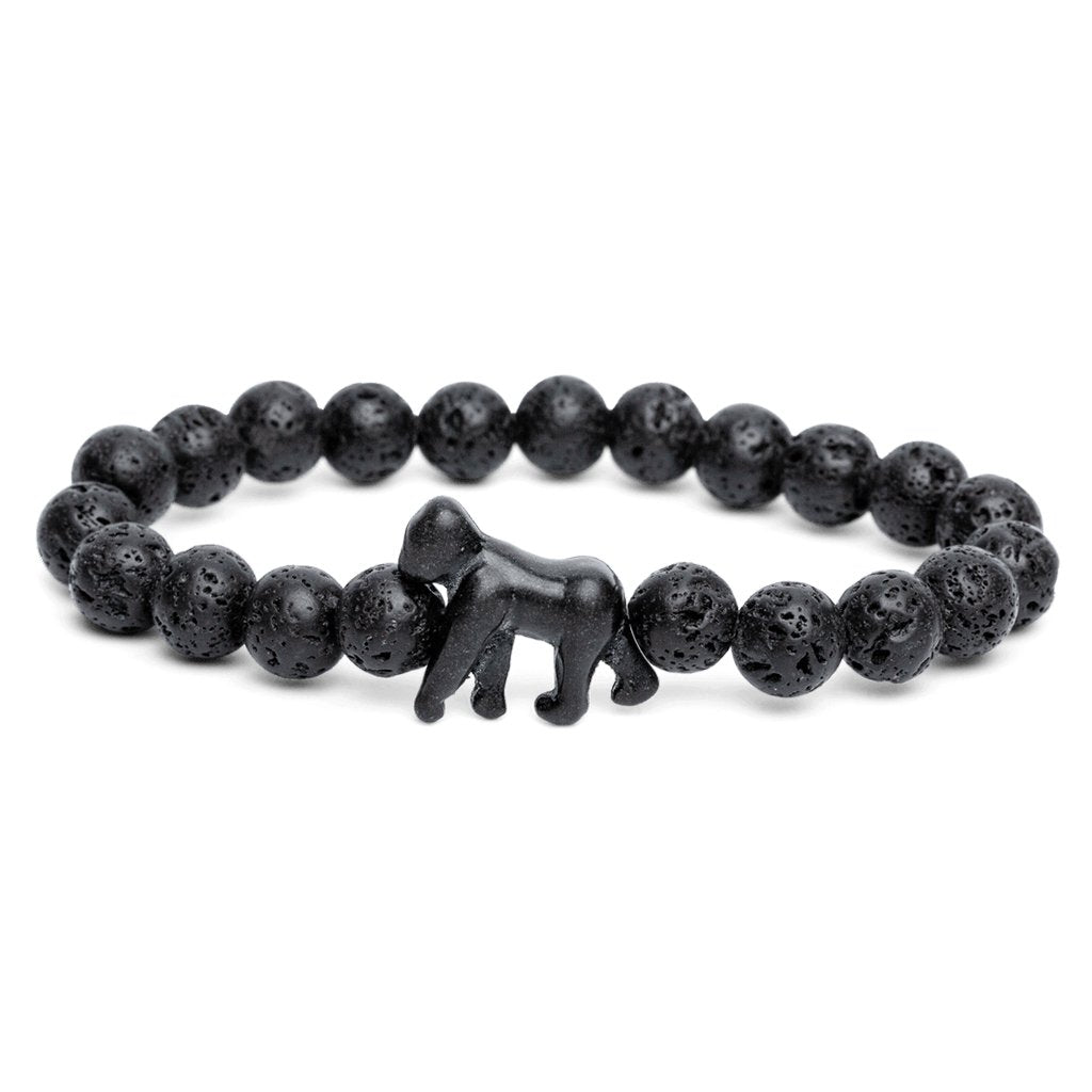 Fahlo  The Traverse Bracelet in Lava Stone Blackout - Gorilla-Tracking Bracelet