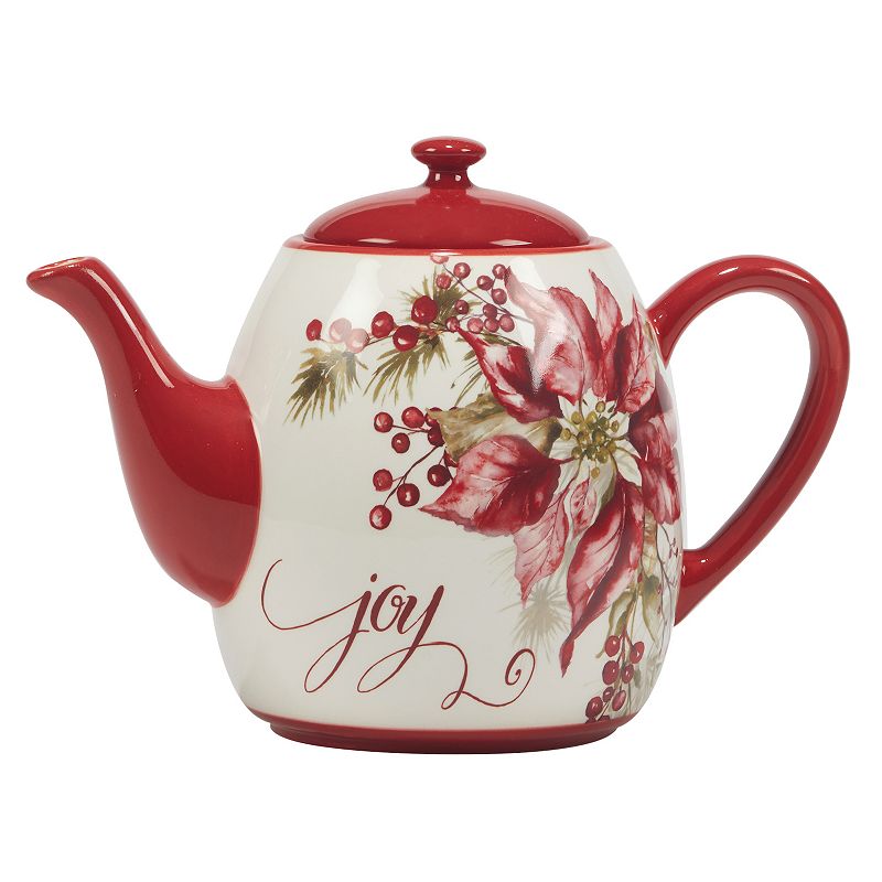 Certified International Winter's Joy Teapot