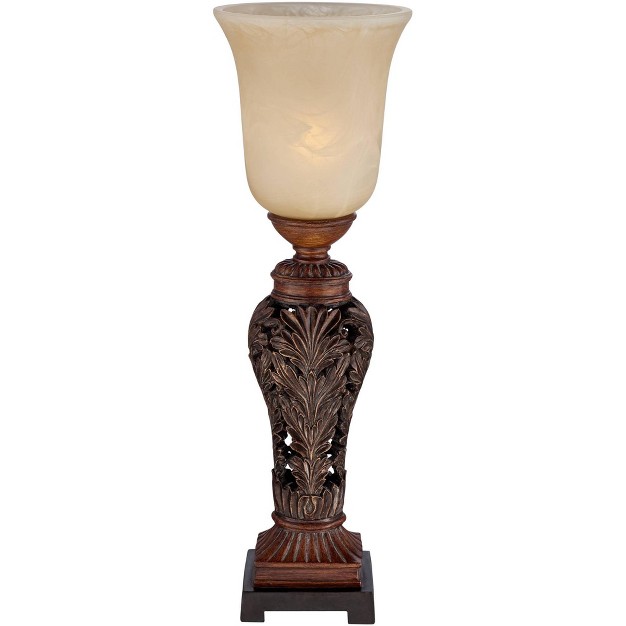 High Double Bronze Alabaster Glass Shade For Bedroom Living Room Nightstand Bedside