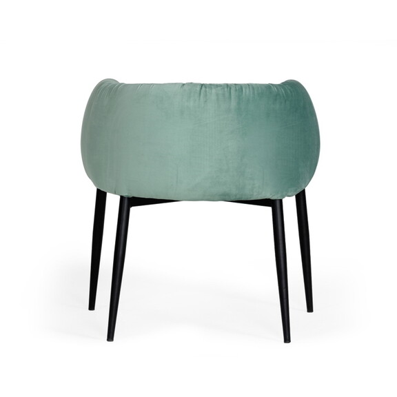 Modrest Belcaro Modern Light Green Fabric Dining C...