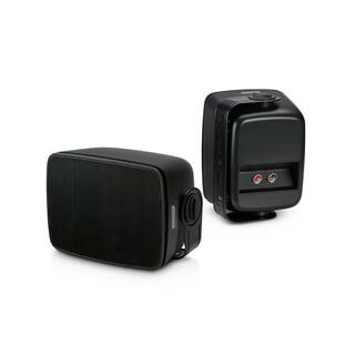 SOUND PRO SoundPro by NAXA Dual Bluetooth IndoorOutdoor Wall Mount Weatherproof Amplified Speakers SPS-1000-BLK