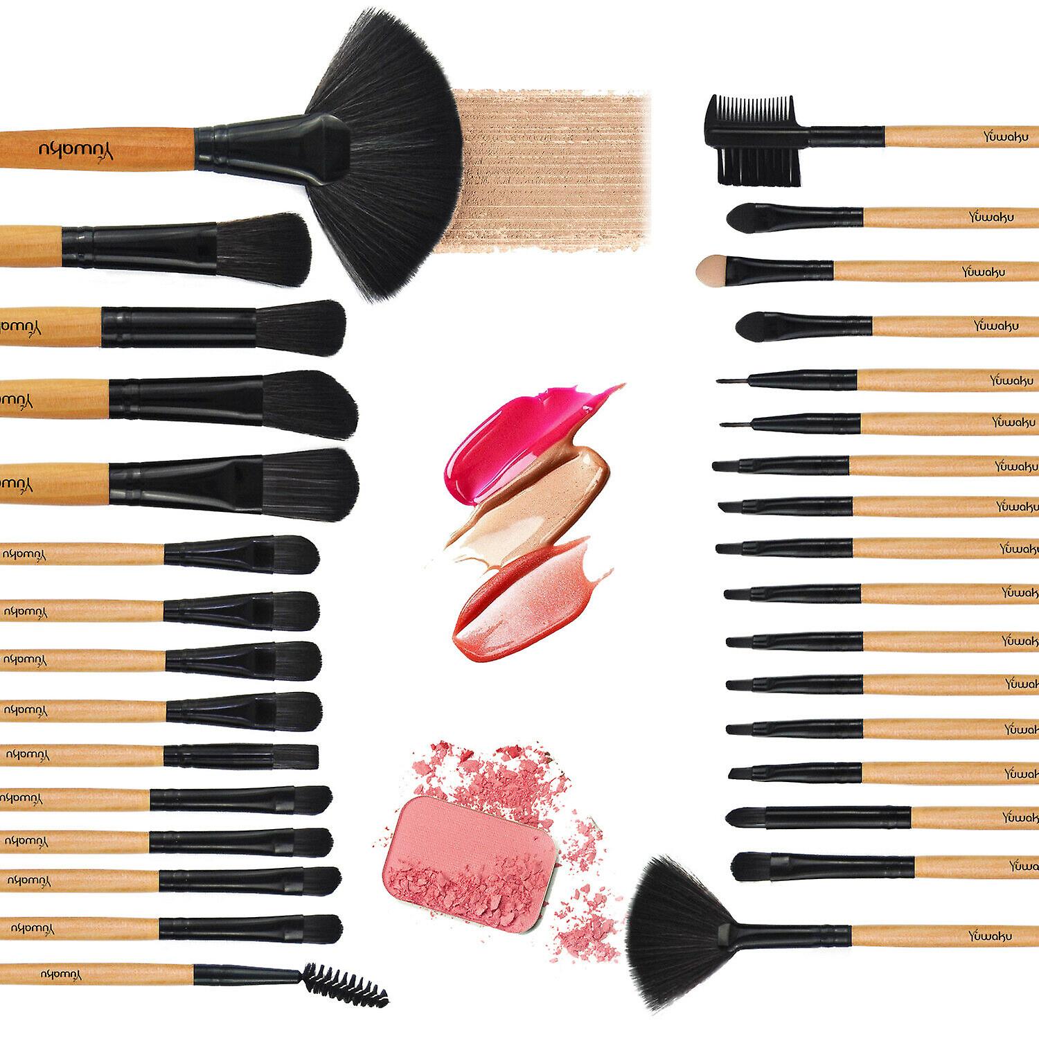 32pcs Make Up Brush Blush Foundation  Brush Set With Bag Soft Use For Woman Girl