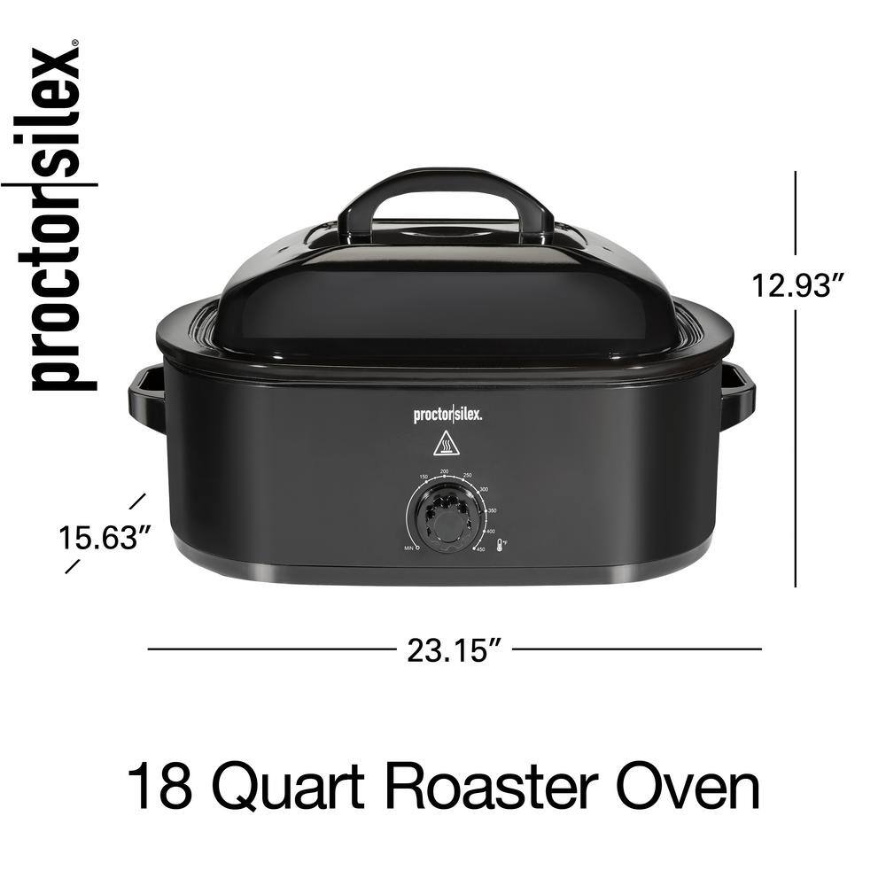 Proctor Silex 18 Qt. Black Roaster Oven 32200