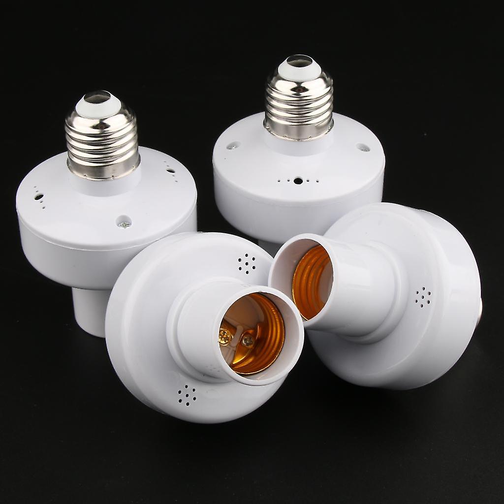 2x1 Control 4 Bases Wireless Remote Control Lamp Holder Bulb Socket Switch