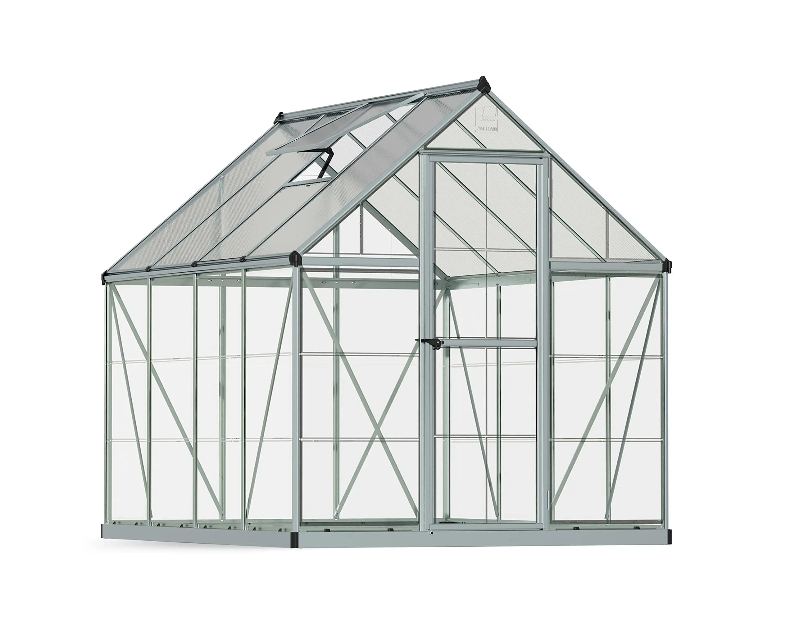 PC polycarbonate sheet outdoor green houses aluminum frame garden greenhouse