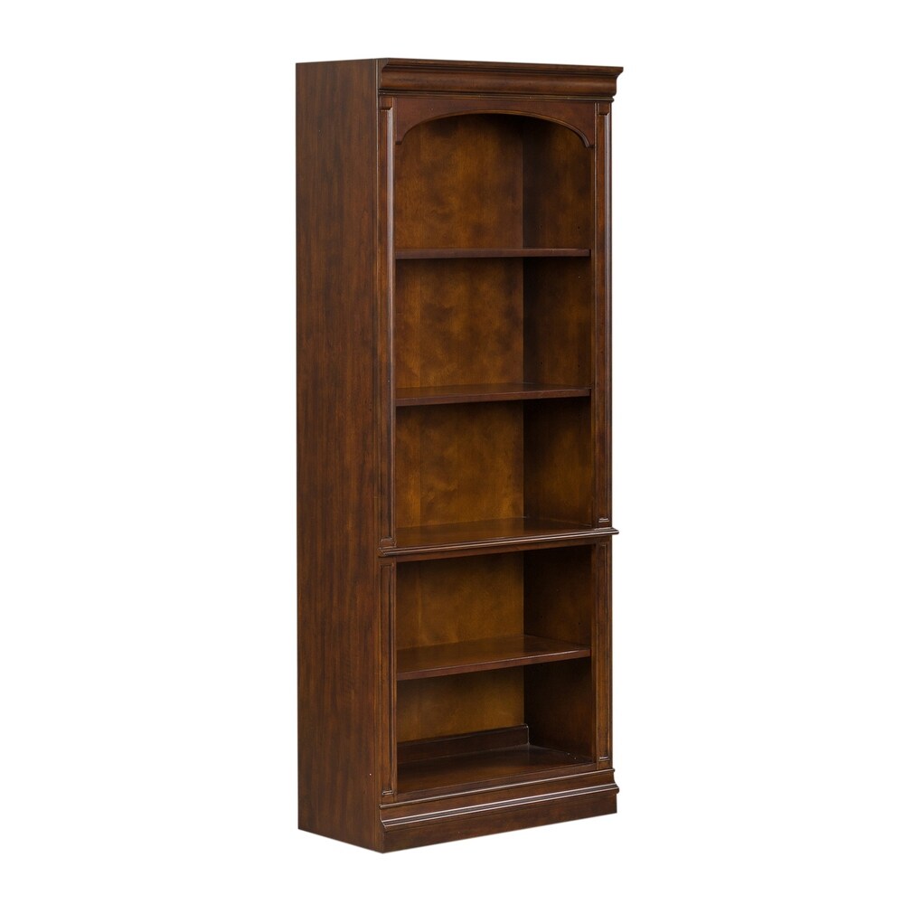 Brayton Manor Cognac Jr Executive Open Bookcase