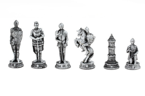 CHH 2132M Medieval Gold/ Silver Chessmen