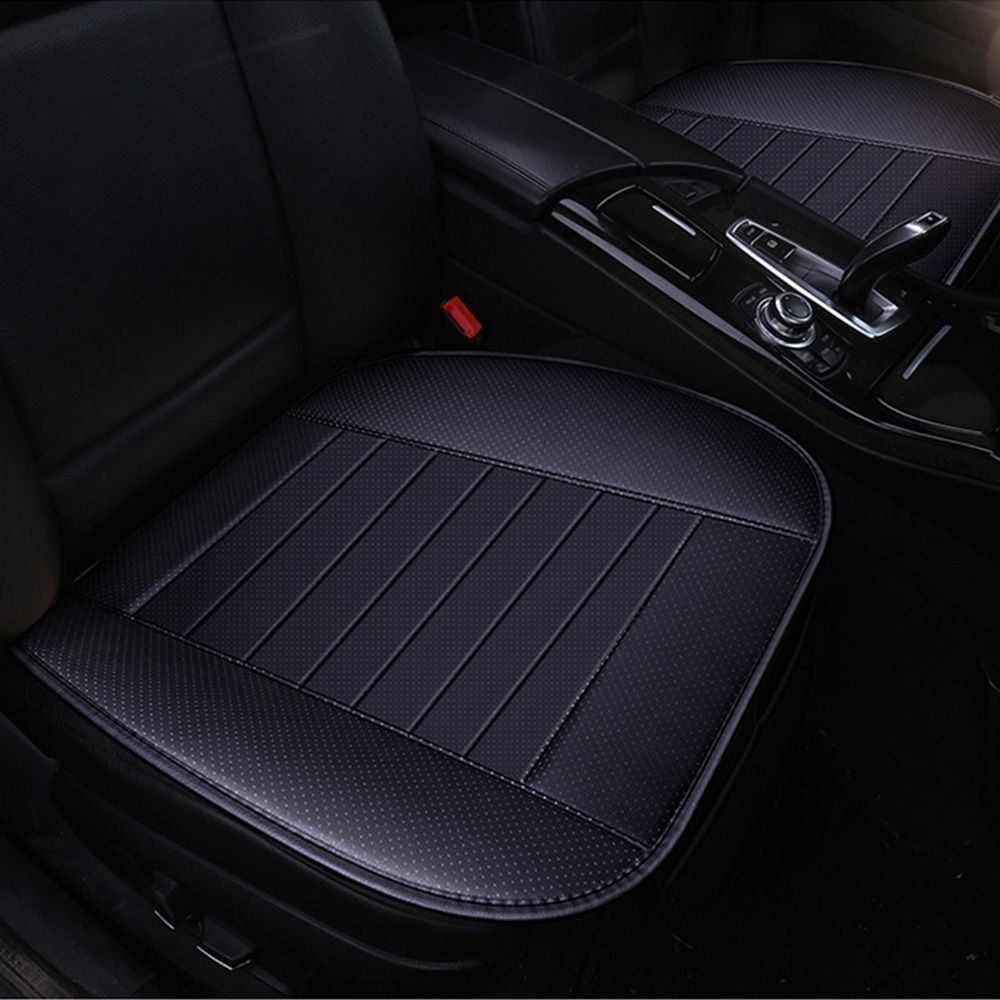 Anti Slip The Passenger Seat Chair Cushion Protector Mat Front  Seat Car MATS Leather Car Seat Cushion BLACK