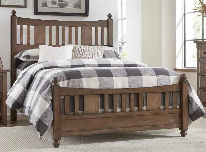 Brendan Pecan Brown Full Size Bed