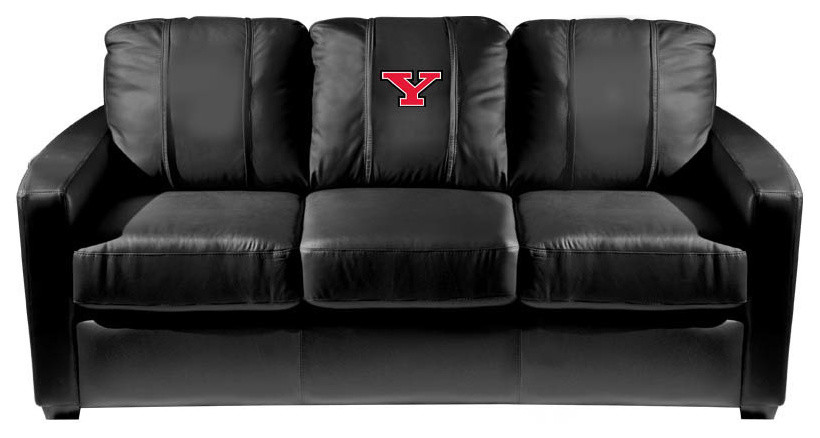 Youngstown State Penguins Secondary Stationary Sofa Commercial Grade Fabric   Contemporary   Sofas   by DreamSeats LLC  Houzz