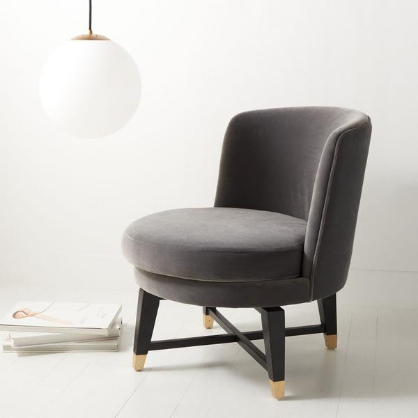 Blaine Swivel Accent Chair   Contemporary   Armchairs And Accent Chairs   by AED Luxury Home Decor  Houzz