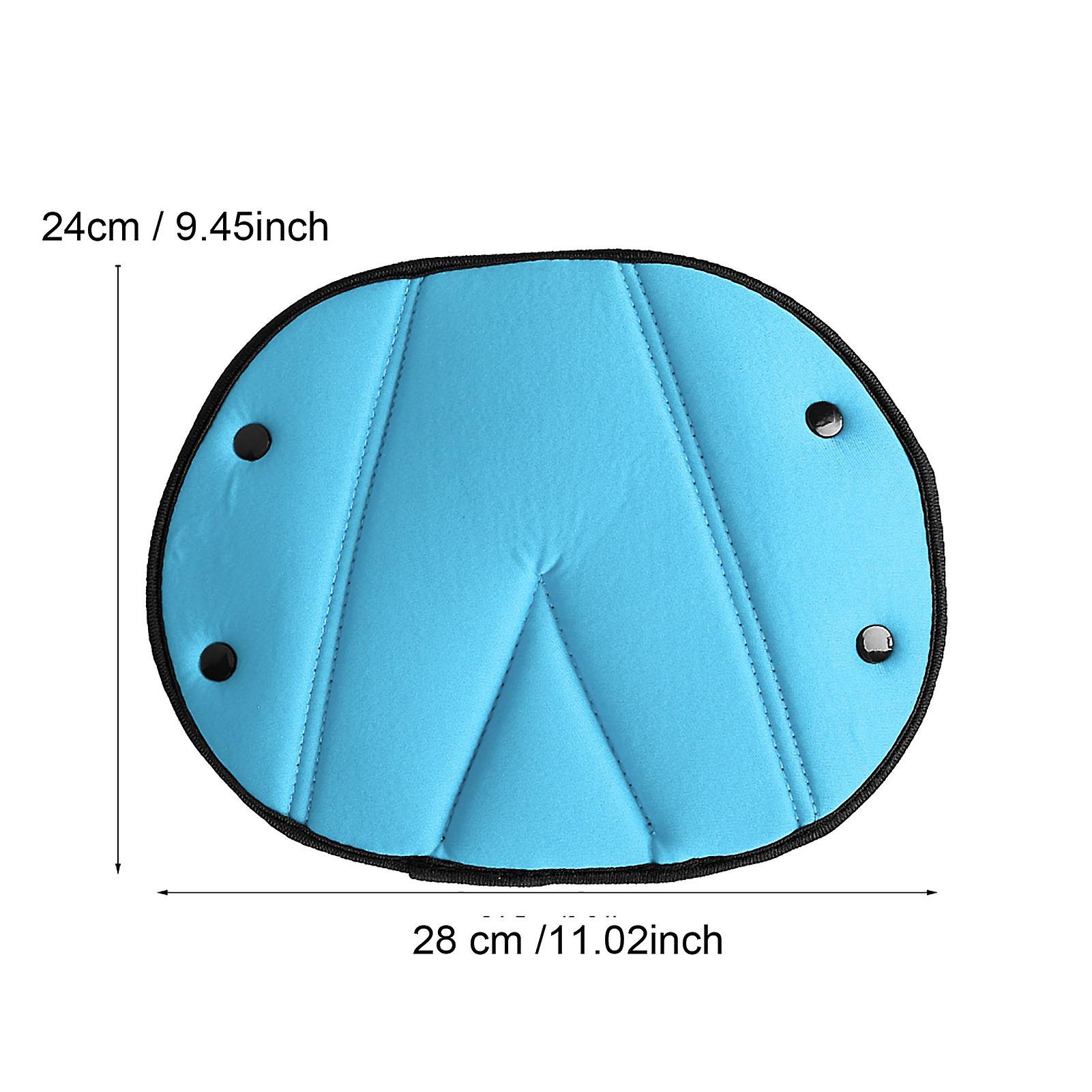 Car Children Safety Cover Harness Strap Adjuster Pad Kids Seat Belt Clip Blue