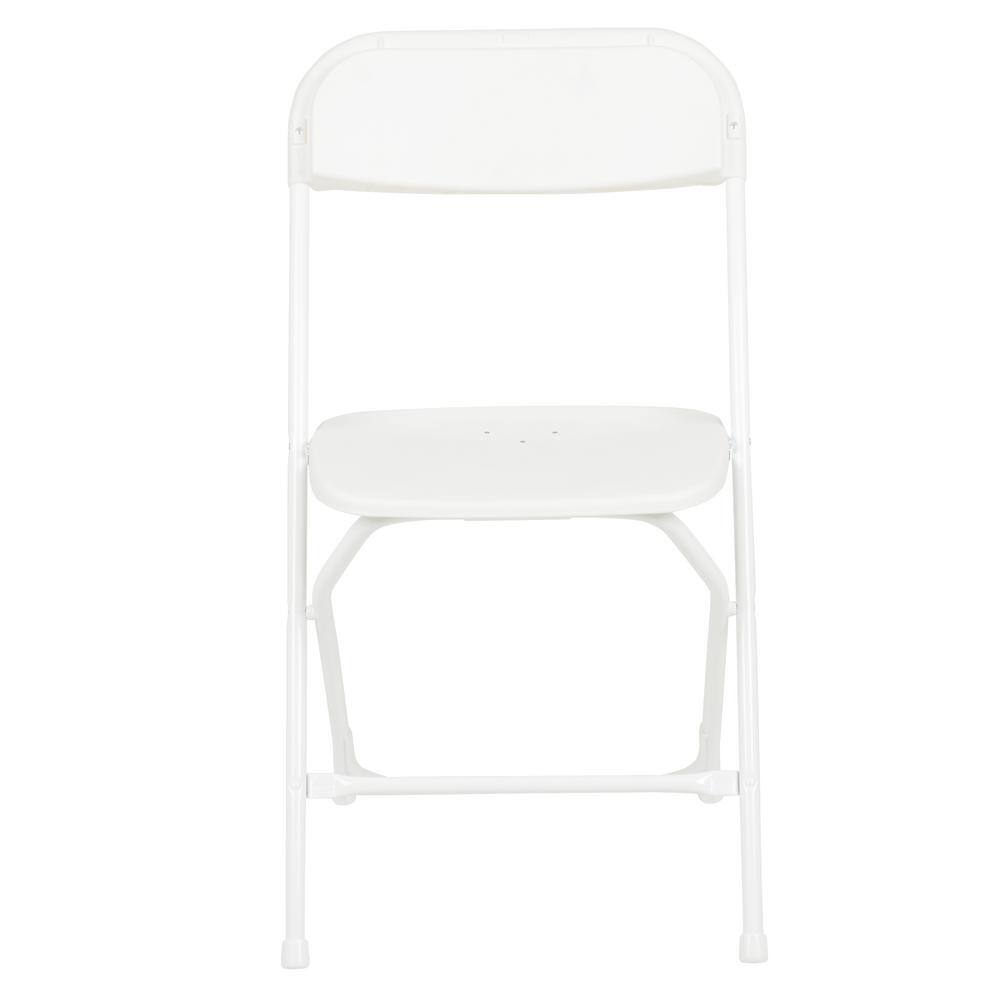 Carnegy Avenue White Metal Folding Chair (Set of 10) CGA-LE-3590-WH-HD