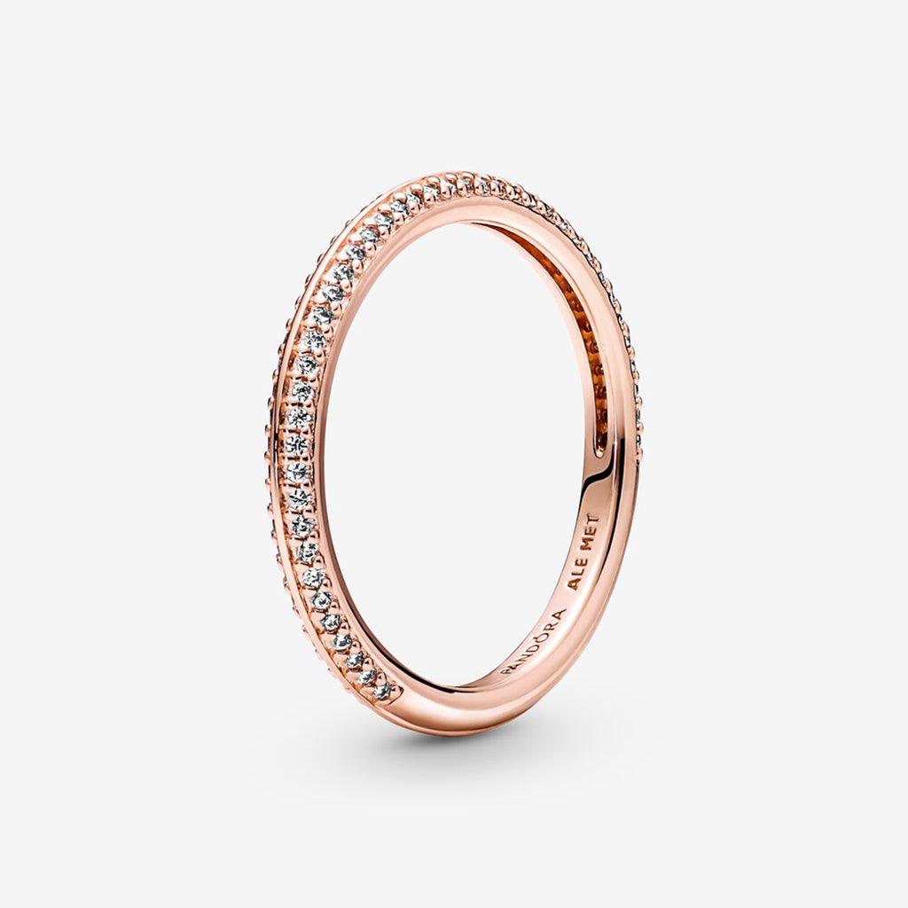 PANDORA  Pandora ME Pavé Ring in Rose Gold