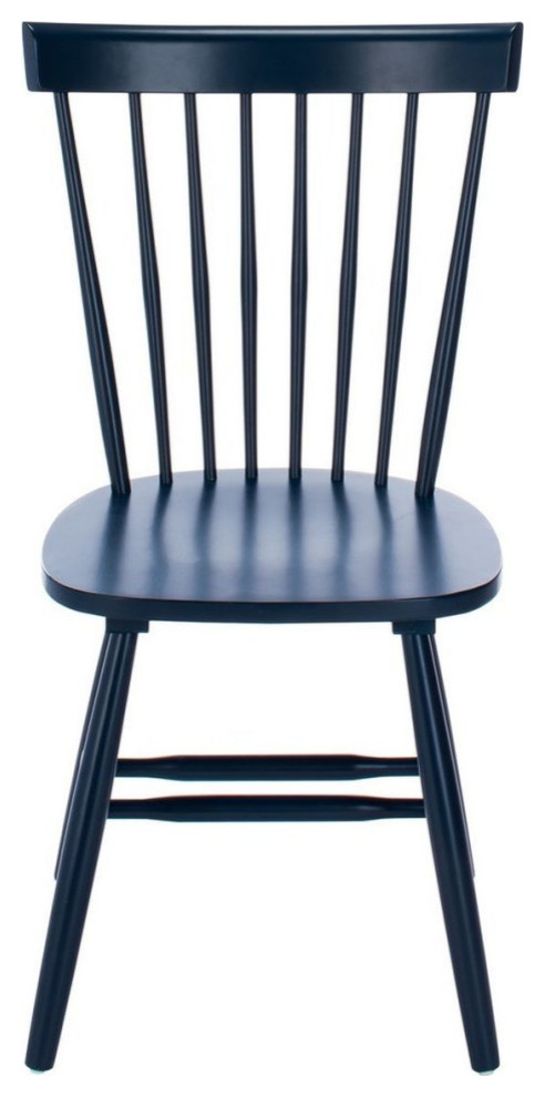 Ada 17 quotSpindle Dining Chair set of 2 Navy   Midcentury   Dining Chairs   by AED Luxury Home Decor  Houzz