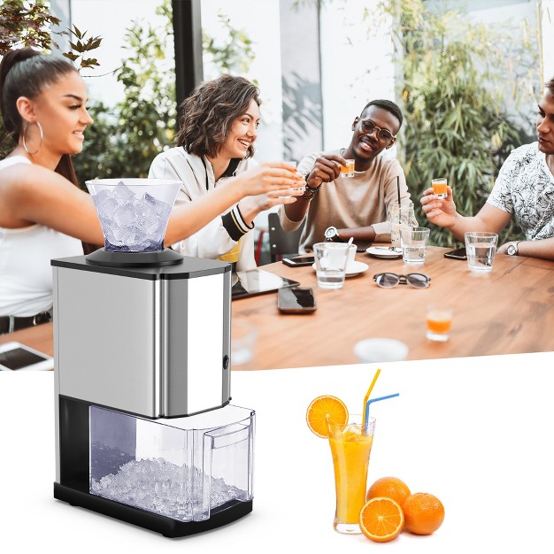 Costway Electric Stainless Steel Ice Crusher Machine Professional Tabletop