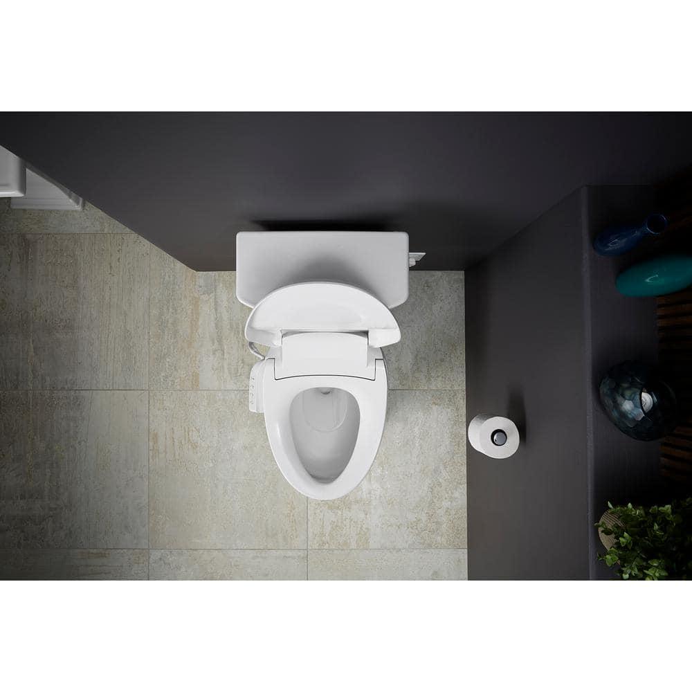 KOHLER C3420 Electric Heated Bidet Seat for Elongated Toilet in White