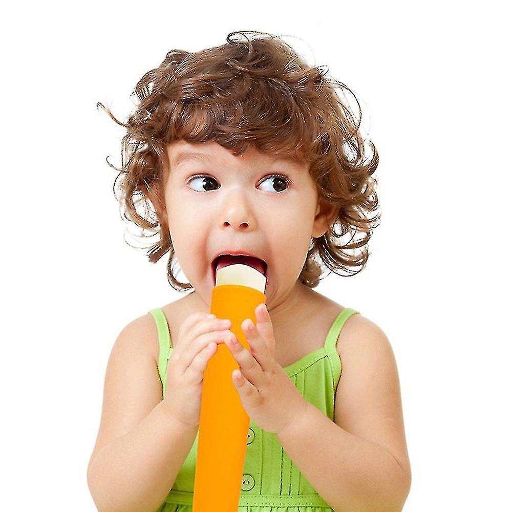 6pcs Silicone Popsicle Mold Ice Cream Ice Box Ice Cream Mold Cylindrica