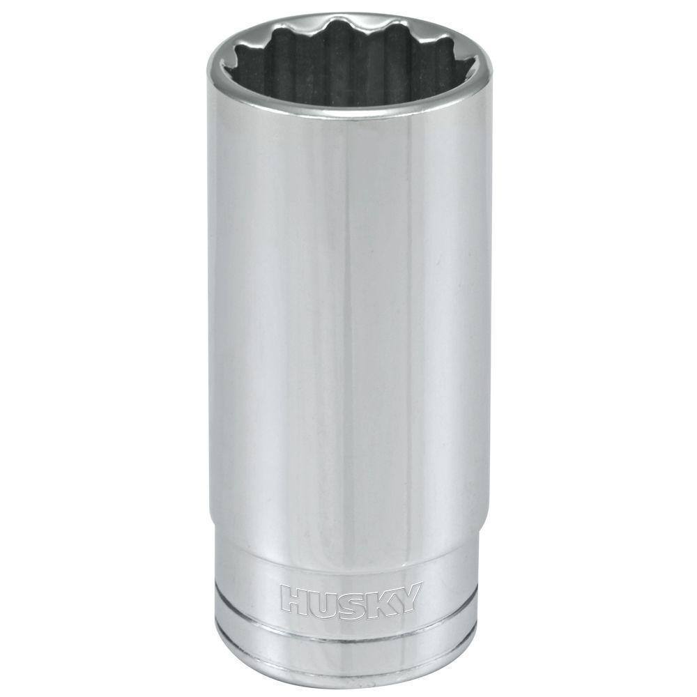 Husky 12 in. Drive 1516 in. 12-Point SAE Deep Socket H2D12PDP1516