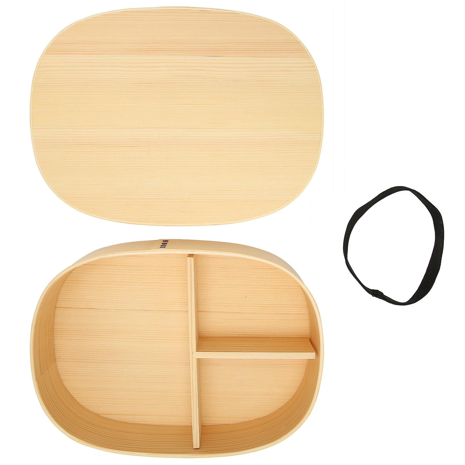 Lunch Box Portable Japanese-style Single-layer Wooden Food Sushi Container Tablewares