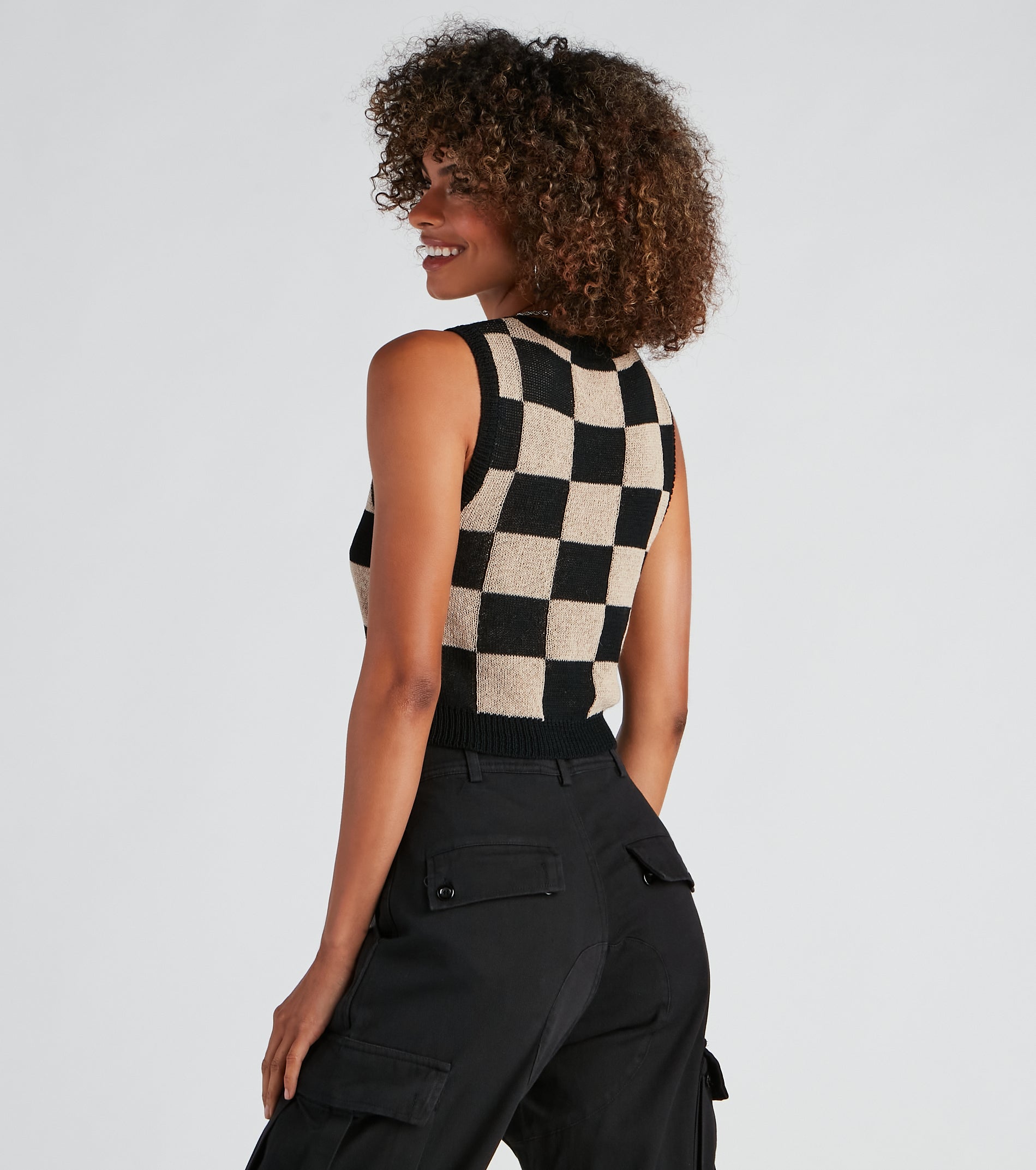 Object Of Style Checkered Vest