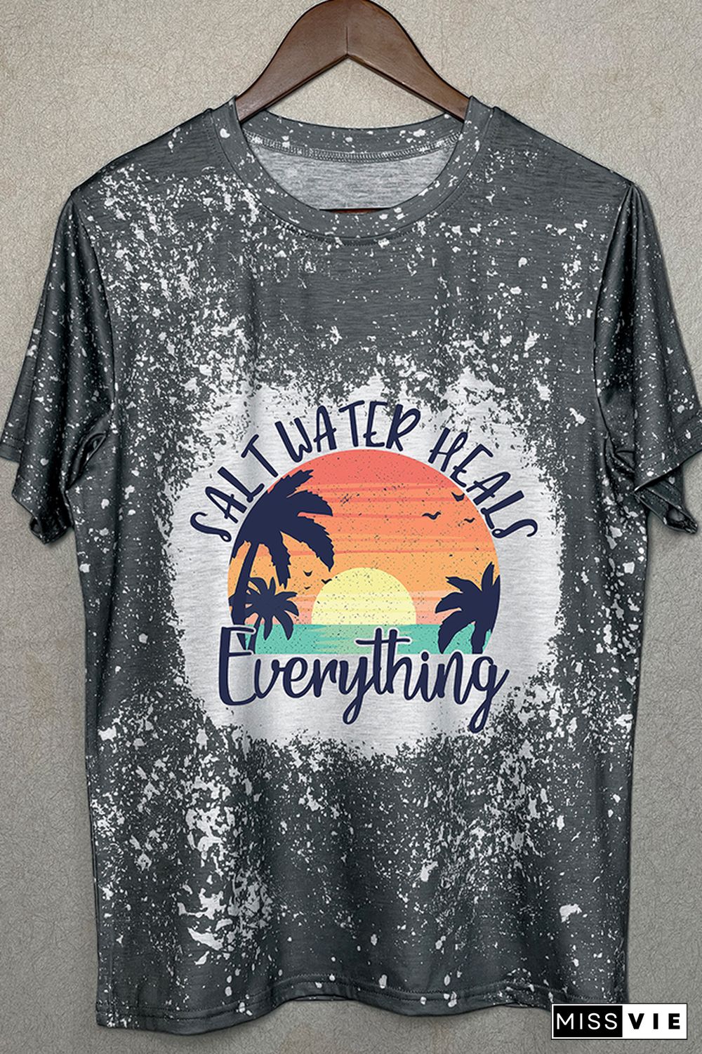 Salt Water Heals Everything Graphic Tee Wholesale