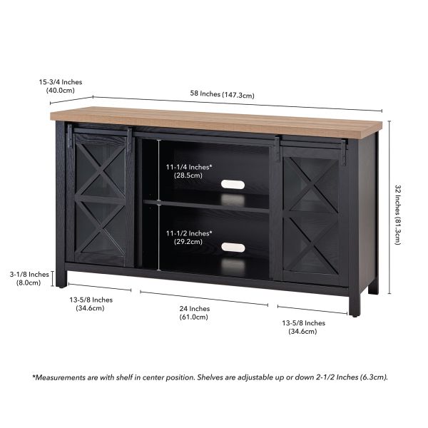 Clementine Rectangular TV Stand for TV's up to 65